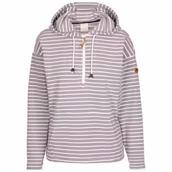 Trespass Womens Hoodie Long Sleeve 1/2 Zip Softly - 16, Platinum