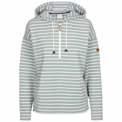 Trespass Womens Hoodie Long Sleeve 1/2 Zip Softly - 12, Teal Mist