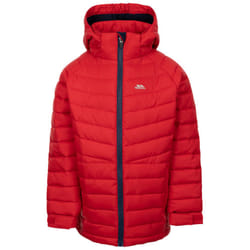 Trespass Kids Padded Jacket with Hood Eelow - 3-4 Years, Red