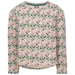 Trespass Girls T-Shirt Long Sleeve Floral Rosslyn - 7-8 Years, Cream