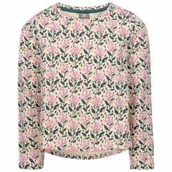 Trespass Girls T-Shirt Long Sleeve Floral Rosslyn - 9-10 Years, Cream