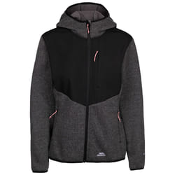 Trespass Womens Fleece Full Zip With Hood Tierra - 8, Grey Marl
