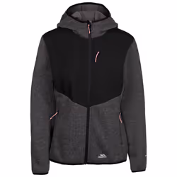 Trespass Womens Fleece Full Zip With Hood Tierra - 18, Grey Marl