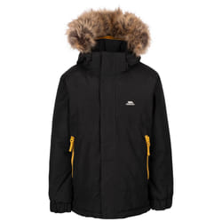 Trespass Kids Waterproof Padded Jacket Hood Wyald - 11-12 Years, Black
