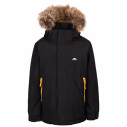 Trespass Kids Waterproof Padded Jacket Hood Wyald - 5-6 Years, Black