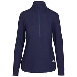 Trespass Womens Long Sleeve 1/2 Zip Top Kansas - 12, Navy Marl