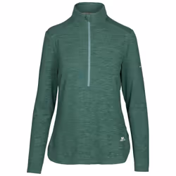 Trespass Womens Long Sleeve 1/2 Zip Top Kansas - 16, Teal Mist Marl
