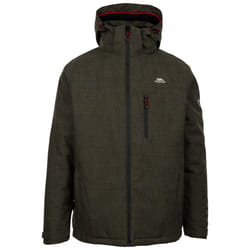 Trespass Mens Waterproof Jacket with Hood Fyfinn - XL, Dark Vine Marl