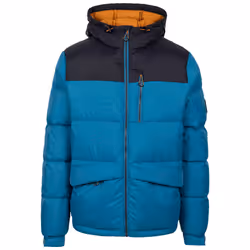 Trespass Mens Down Jacket Hooded Padded Erris - XXL, Bondi Blue