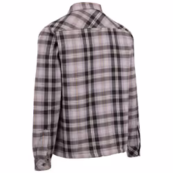 Trespass Mens Shirt ButtonUp Fleece Lined Danehill - S, Storm Grey Check