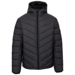 Trespass Mens Padded Casual Jacket Coat Didmarton - S, Dark Grey Marl