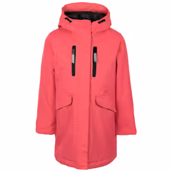 Trespass Girls Waterproof Jacket Padded Roseview - 7-8 Years, Strawberry