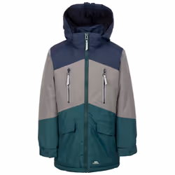 Trespass Kids Waterproof Padded Jacket Westere - 3-4 Years, Pine Platinum