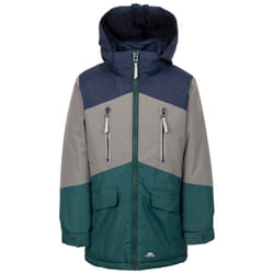 Trespass Kids Waterproof Padded Jacket Westere - 3-4 Years, Pine Platinum
