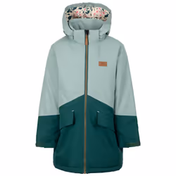 Trespass Kids Waterproof Jacket with Hood Oleta - 3-4 Years, Teal Mist