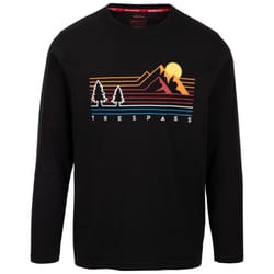 Trespass Mens Top Quick Dry Long Sleeve Macley - M, Black