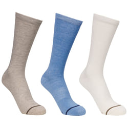 Trespass Multi Sport Socks 3 Pair Pack Heathan - 3/6, Oatmilk / Cream / Storm Blue
