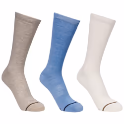 Trespass Multi Sport Socks 3 Pair Pack Heathan - 7/11, Oatmilk / Cream / Storm Blue