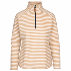 Trespass Womens Fleece Half Zip At100 Silvana - 8, Softstone