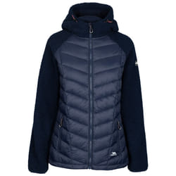 Trespass Womens Padded Sherpa Jacket Hooded Wando - 8, Navy