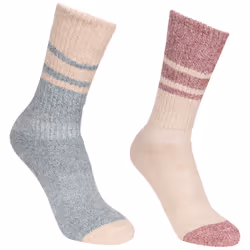 Trespass Womens Anti Blister Walking Socks 2 Pack - 6/9, Spruce Green / Oatmeal