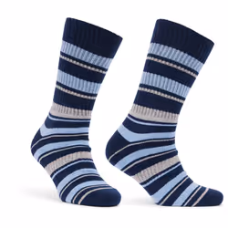 Trespass Unisex Mid-Length Sock Cushioned Austen - 3/6, Navy