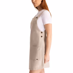 Trespass Womens Pinafore Dress Cotton - Twirl - 12, Oatmilk
