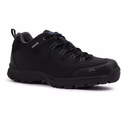 Trespass Mens Black Waterproof Boots Finley - 44, Black/Blue