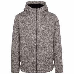 Trespass Mens Marl Knit Jacket Pockets Josephton - XS, Grey Marl