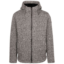 Trespass Mens Marl Knit Jacket Pockets Josephton - XS, Grey Marl