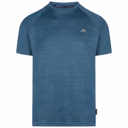 Trespass Mens Activewear Top Quickdry Leecana - L, Bondi Blue Marl