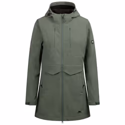 Trespass Womens Softshell Hooded Jacket - Aylmer - 16, Green Willow Marl