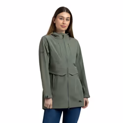 Trespass Womens Softshell Hooded Jacket - Aylmer - 16, Green Willow Marl