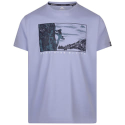 Mens Casual Short Sleeve T-Shirt  Trodon - XXXL, Cool Blue