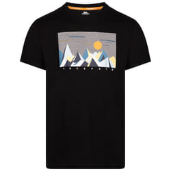 Trespass Mens Round Neck T-Shirt Ennadai - L, Black