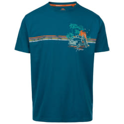 Trespass Mens Short Sleeve Casual T-Shirt Zama - XL, Bondi Blue