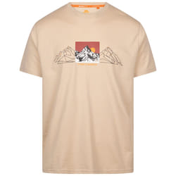 Trespass Mens Casual Printed T-Shirt Grande - L, Soft Stone