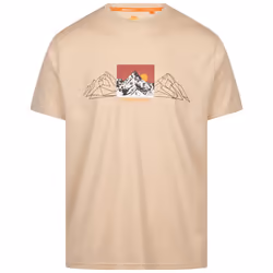 Trespass Mens Casual Printed T-Shirt Grande - M, Soft Stone