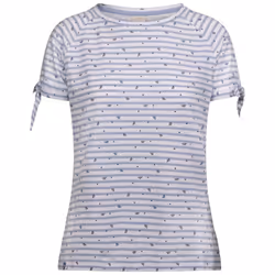 Trespass Womens Tshirt Short Sleeve Top - Penelope - 18, Cool Blue Stripe Bee Print