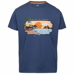 Trespass Mens Round Neck Casual T-Shirt Pendla - L, Indigo Tone Marl