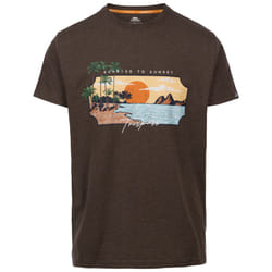 Trespass Mens Round Neck Casual T-Shirt Pendla - S, Peat Marl