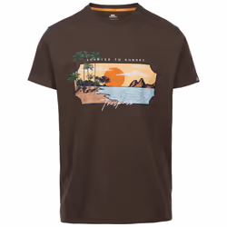 Trespass Mens Round Neck Casual T-Shirt Pendla - XL, Peat Marl