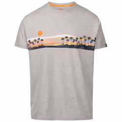 Trespass Mens Casual Short Sleeve T-Shirt Marmion - L, Grey Marl