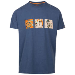 Trespass Mens Casual Printed T-Shirt Kooten - XL, Indigo Tone Marl