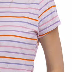Trespass Womens Round Neck Casual Top - Michaela - 10, White Multi Stripe