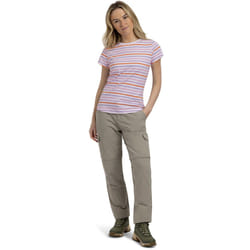 Trespass Womens Round Neck Casual Top - Michaela - 6, White Multi Stripe