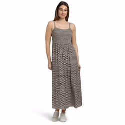 Trespass Womens Casual Maxi Dress - Selena - 14, Soft Stone Print