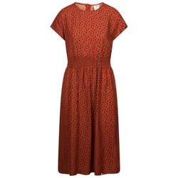 Trespass Womens Casual Printed Dress - Susanne - 10, Burnt Sienna Print