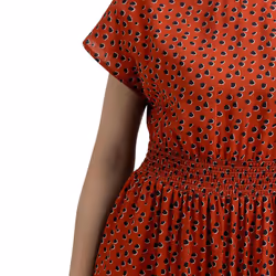 Trespass Womens Casual Printed Dress - Susanne - 18, Burnt Sienna Print