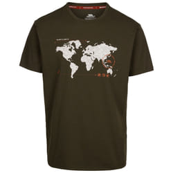 Trespass Mens Casual T-Shirt Short Sleeve Ohio - S, Dark Vine